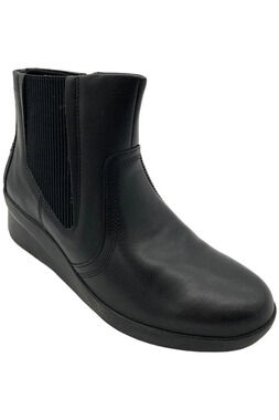 Clarks Women's Suttyn Rae Boots Black Leather - Medium